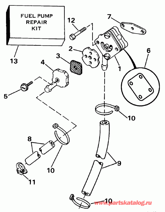 ��������� ����� EVINRUDE E8FRLECA 1998  - ectric Primer System / ectric Primer System