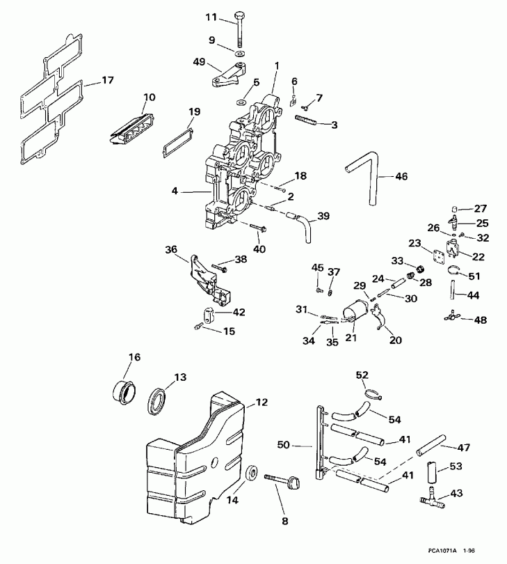  EVINRUDE HE130TXACB 1998  - take ��������� - take Manifold