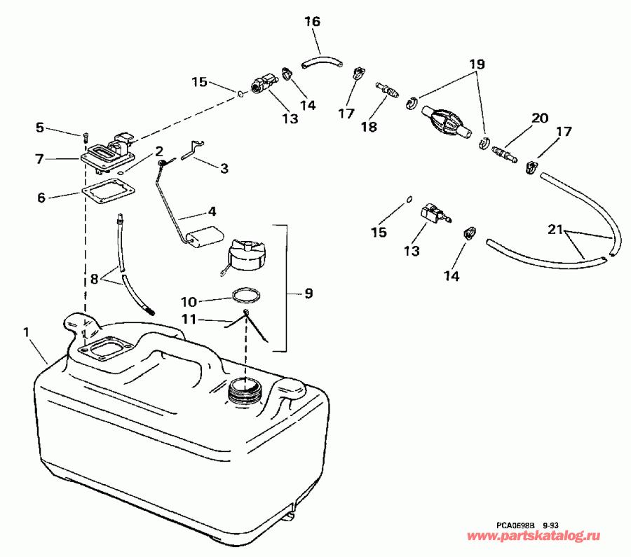  ������� HE15KCO 1998  - 6 ������ -- 15kc Models Only /  6 Gallon -- 15kc Models Only