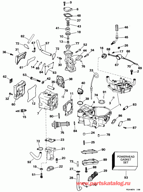 ��������� ����� EVINRUDE HE5FRECA 1998  - linder & ������ ���������
