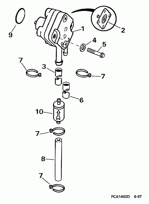  EVINRUDE HE6FRECA 1998  - el Pump - el �����