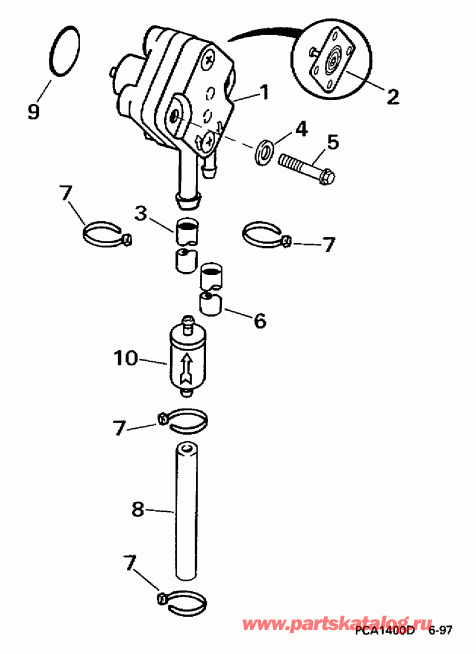 ��������� �������� ����� EVINRUDE HE6FRLECA 1998  - el Pump