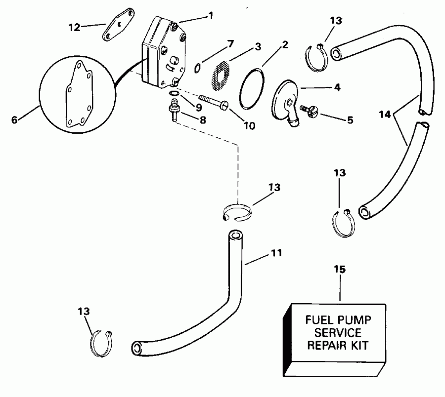 ��������� ��������� EVINRUDE L10FRELECM 1998  - Te Models -  Te Models