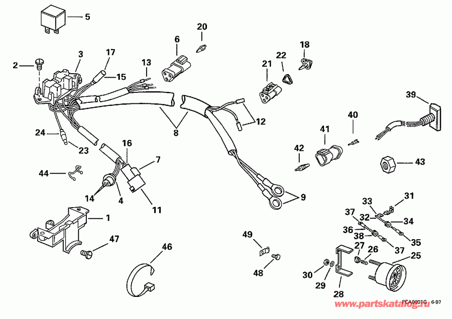 �������� ����� ������� L150GLECA 1998  - wer Trim/tilt Electrical - wer Trim / tilt ���������