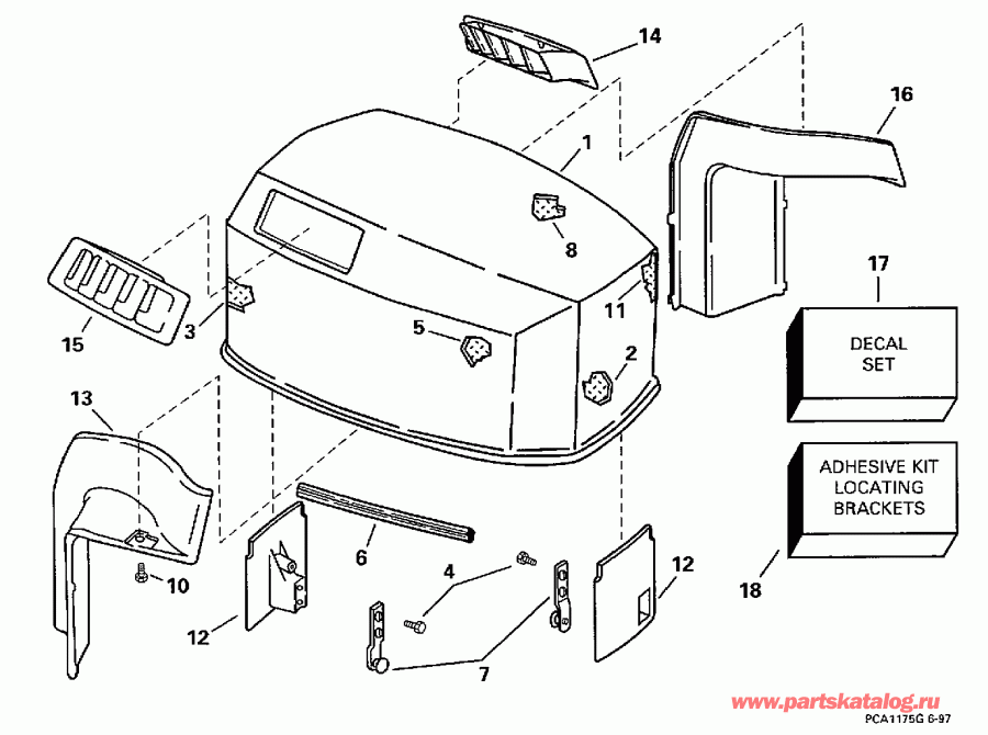 �������� ��������� ����� Evinrude L90GLECS 1998  - Johnson /  Johnson