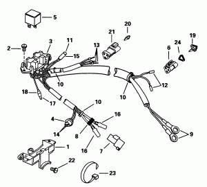 ���������������� ��������� ������� ��������� (Power Trim/tilt Electrical)
