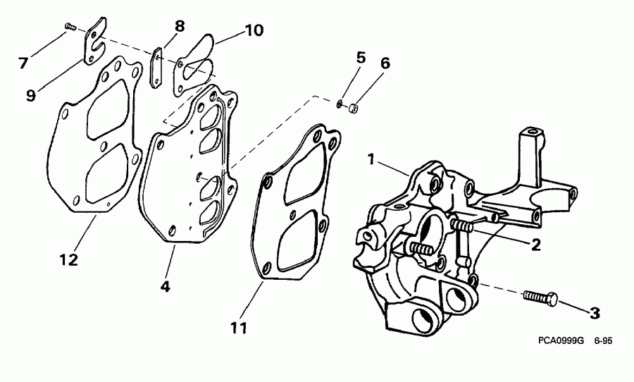 �������� ��������� ����� Evinrude SE10RPLY 1998  - take Manifold