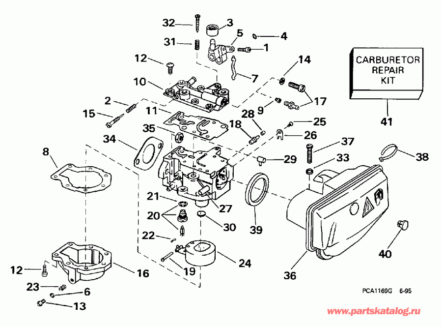��������� Evinrude SE10RPY 1998  - rburetor / rburetor