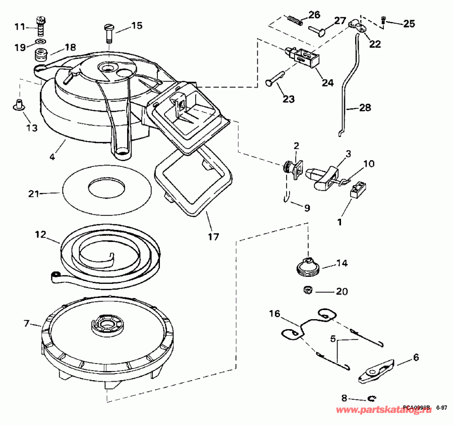 ��������� �������� ����� EVINRUDE SE10RPY 1998  - wind Starter