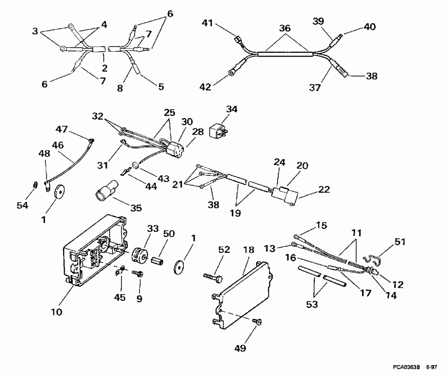 ��������� EVINRUDE SE125WTPXN 1998  - wer Trim/tilt Electrical