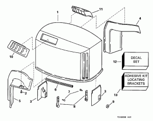 ������ ��������� (�����) -- Evinrude (Engine Cover -- Evinrude)