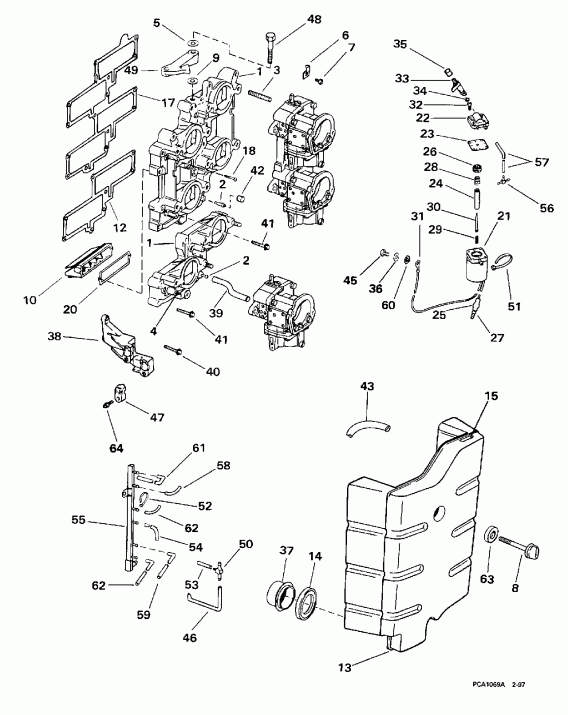 �������� ����� Evinrude SE200WTPLG 1998  - take ��������� / take Manifold
