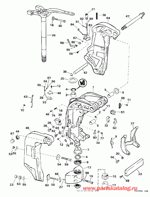  Evinrude SE200WTPLG 1998  - dsection / dsection