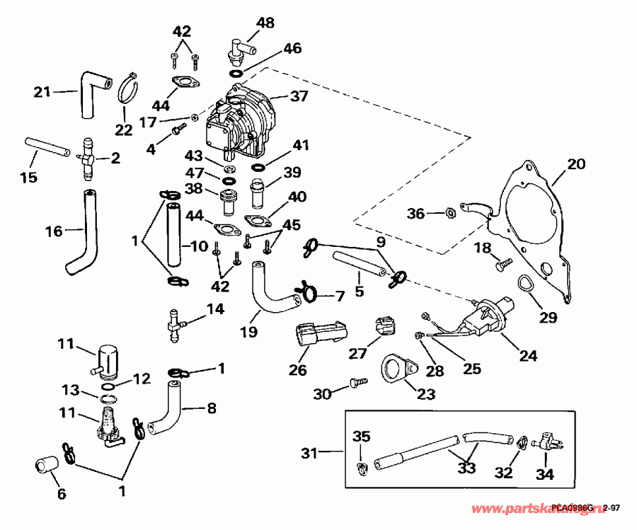 ��������� EVINRUDE SE200WTPXG 1998  - el Pump