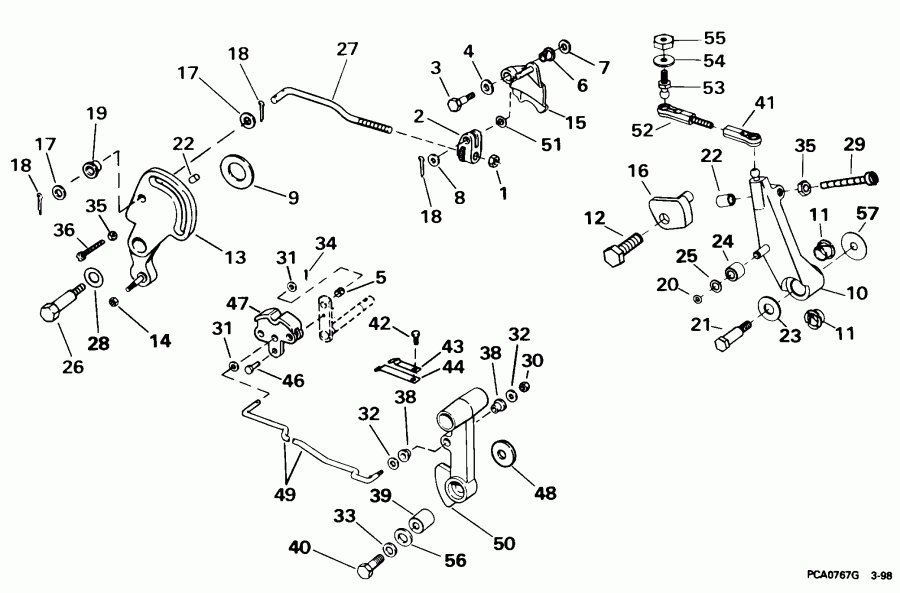 ��������� �������� ����� ������� SE40RPLT2 1998  - ift & ����������� ��������age - ift & Throttle Linkage