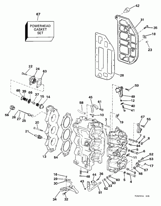 ����� ������� SE65RSYD 1998  - linder & Crankcase - linder & ������ ���������