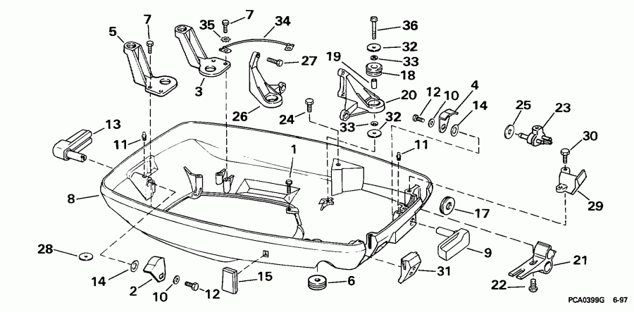 �������� ��������� ����� Evinrude SE65WMLD 1998  - wer ������ ��������� (�����) / wer Engine Cover