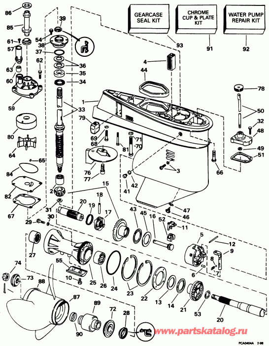 ��������� ����� EVINRUDE SE65WMYD 1998  - arcase / arcase