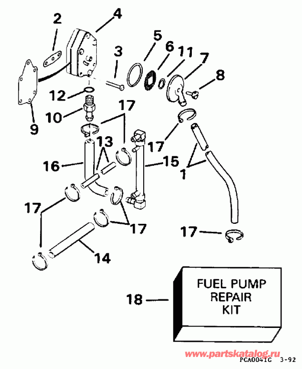 �������� ��������� ����� EVINRUDE XE115HLECM 1998  - el Pump