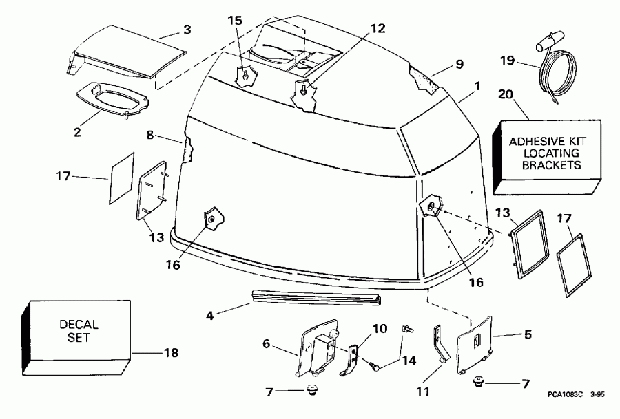 �������� ��������� ����� EVINRUDE XE115HXECM 1998  - Johnson -  Johnson