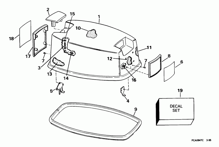 ����� Evinrude BE30BAEEN 1999  - gine ������ - gine Cover