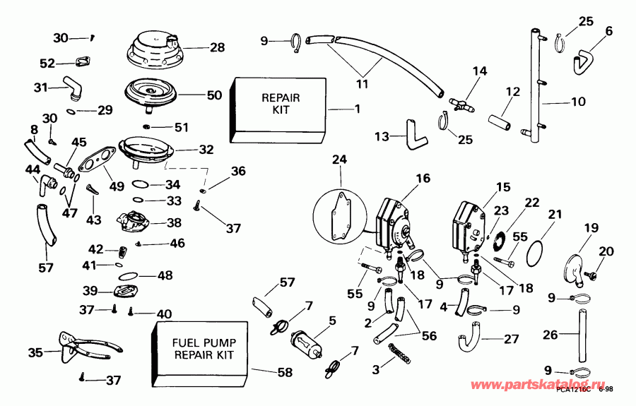 ����� EVINRUDE BE35KEEM 1999  - el System - el System
