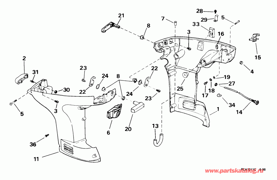 ��������� ����� EVINRUDE BE35KEEM 1999  - wer ������ ��������� (�����)