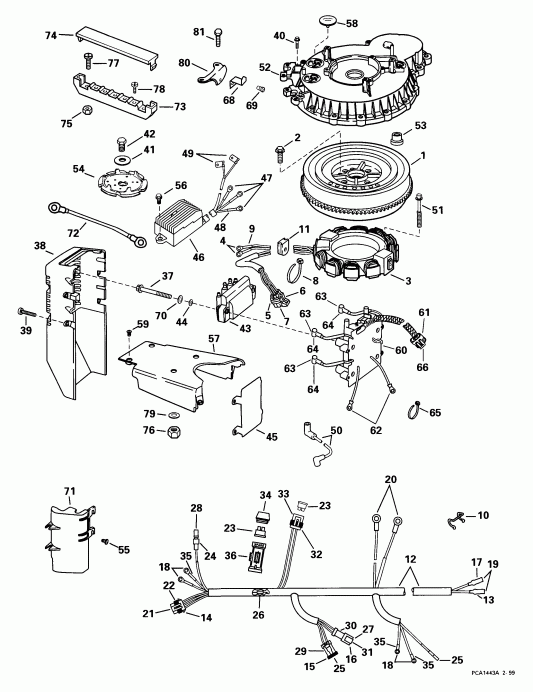 ����� EVINRUDE E105WELEEN 1999  -  105we Models / 105we Models