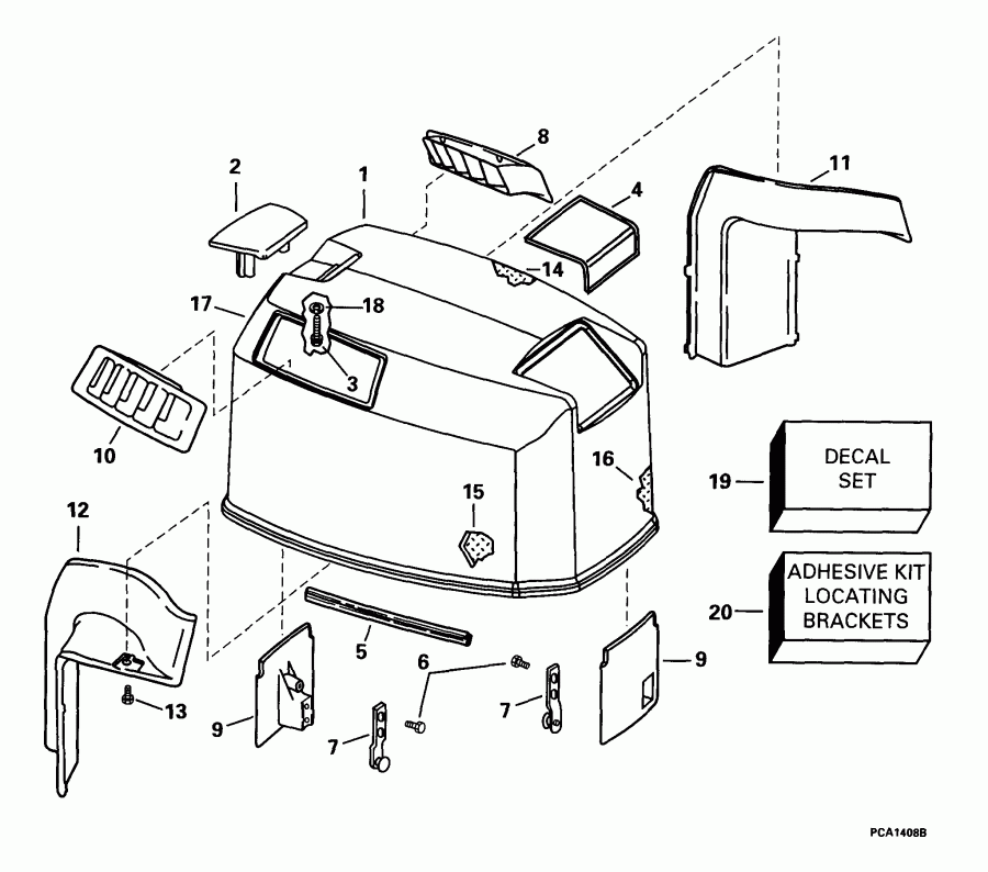 ��������� �������� ����� Evinrude E105WELEES 1999  -  105we Models - 105we Models
