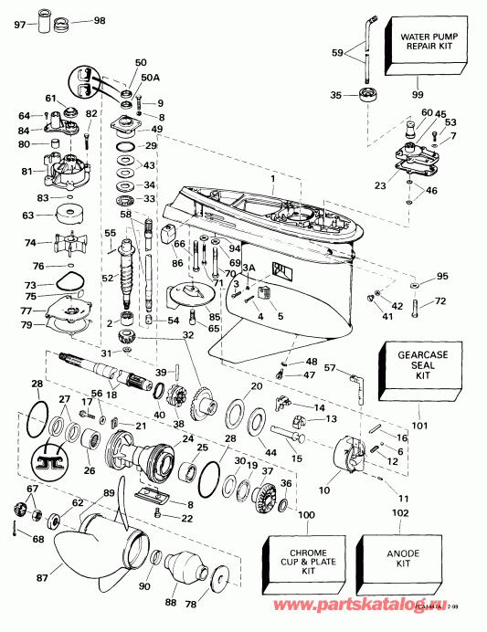  EVINRUDE E105WPLEES 1999  - arcase
