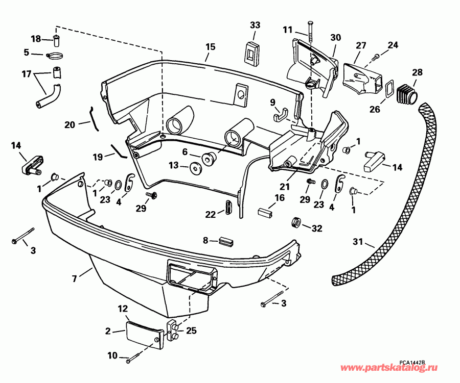 �������� ����� ������� E105WPLEES 1999  - wer Engine Cover