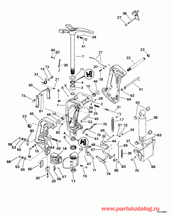 ��������� ����� Evinrude E105WPXEES 1999  -  105we Models / 105we Models
