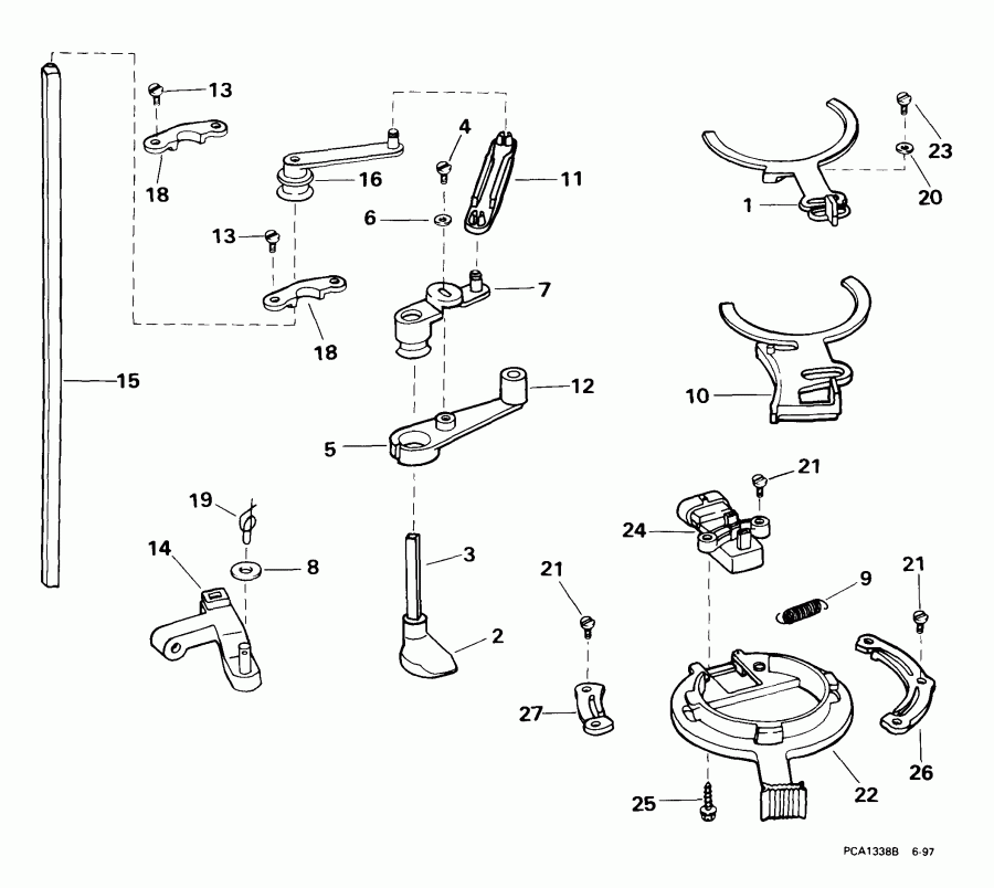 ��������� �������� ����� ������� E105WPXEES 1999  - rottle Linkage - rottle ��������� ��������