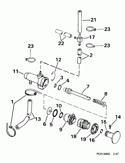 ��������� �������� ����� Evinrude E105WRYEES 1999  - imer ����� / imer Pump