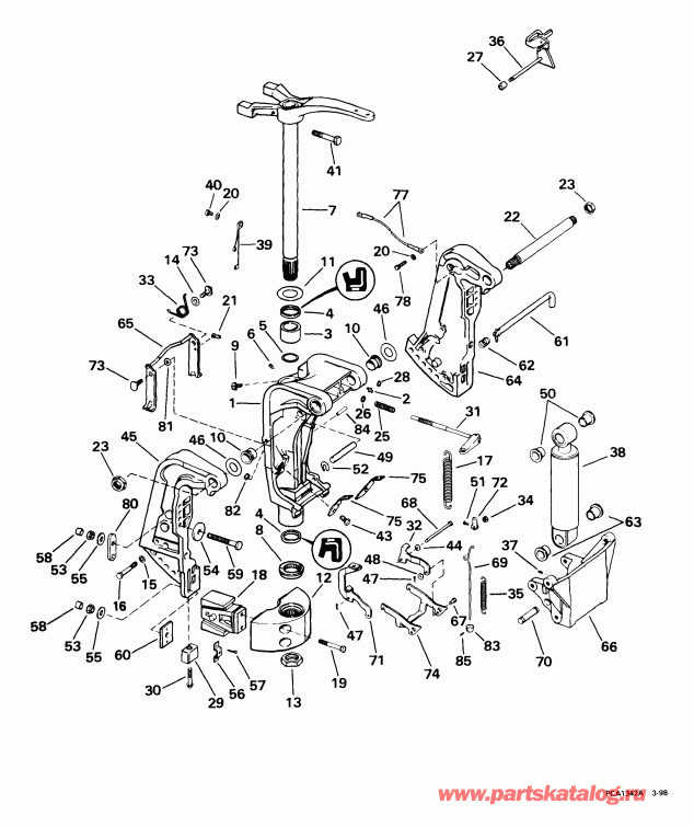 ����� ������� E105WRYEES 1999  - ern & ���������� ��������� / ern & Swivel Bracket