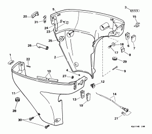 ������ ������ ��������� (Lower Engine Cover)