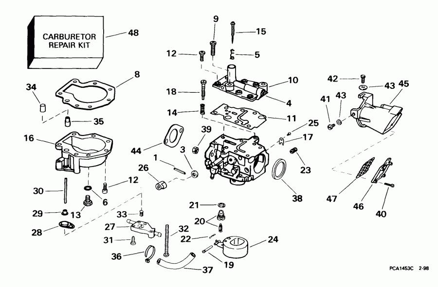 ��������� EVINRUDE E10TEX4EEB 1999  -  15 Hp