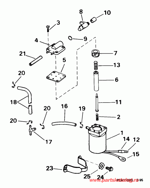 �������� ����� Evinrude E10TEX4EEB 1999  - ectric Primer System - ectric Primer System