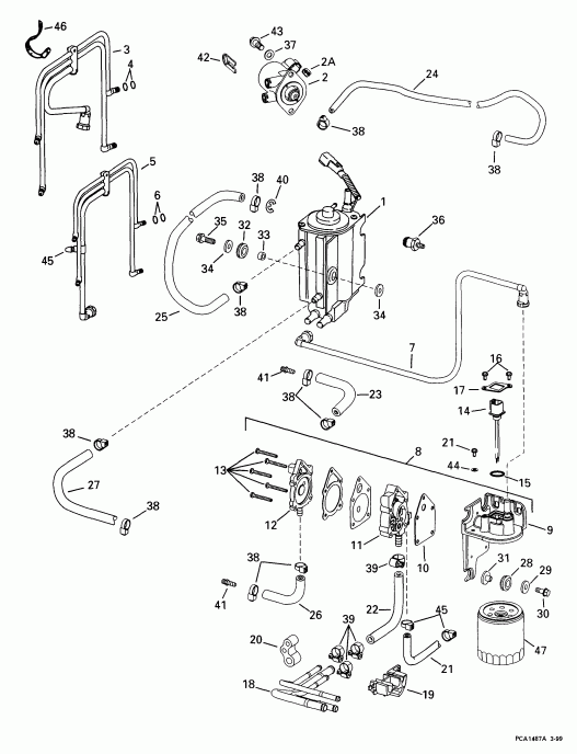�������� ��������� ����� EVINRUDE E115FSLEEC 1999  - el Components - el Components