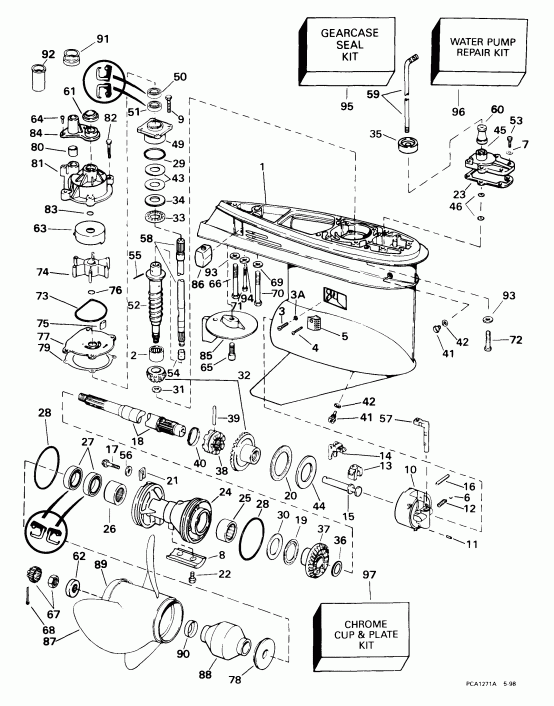 ����� Evinrude E115FSLEEC 1999  -  Fpx Models - Fpx Models
