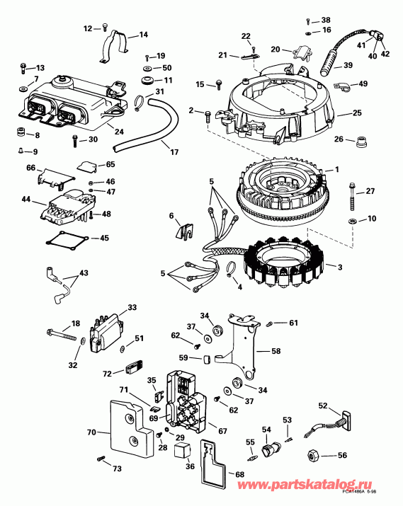 ��������� ��������� Evinrude E115FSLEEN 1999  - ectrical System - ectrical System