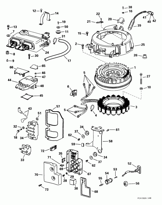 ����� Evinrude E150FCXEEO 1999  - ectrical System / ectrical System
