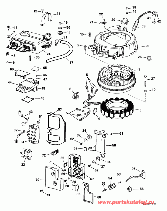 ��������� ��������� EVINRUDE E150FPXEEA 1999  - ectrical System