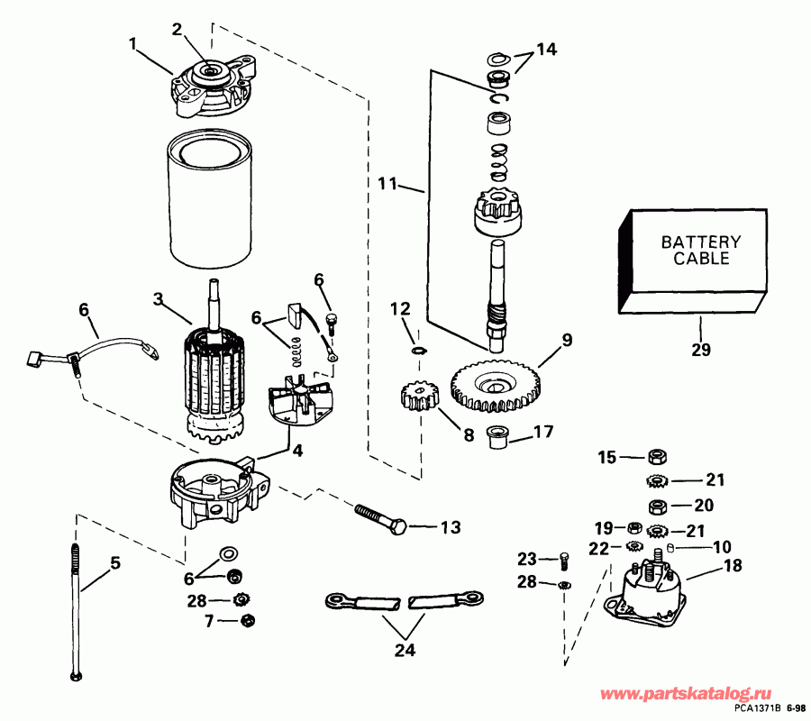 �������� ����� EVINRUDE E150FPXEEO 1999  - ectric Starter