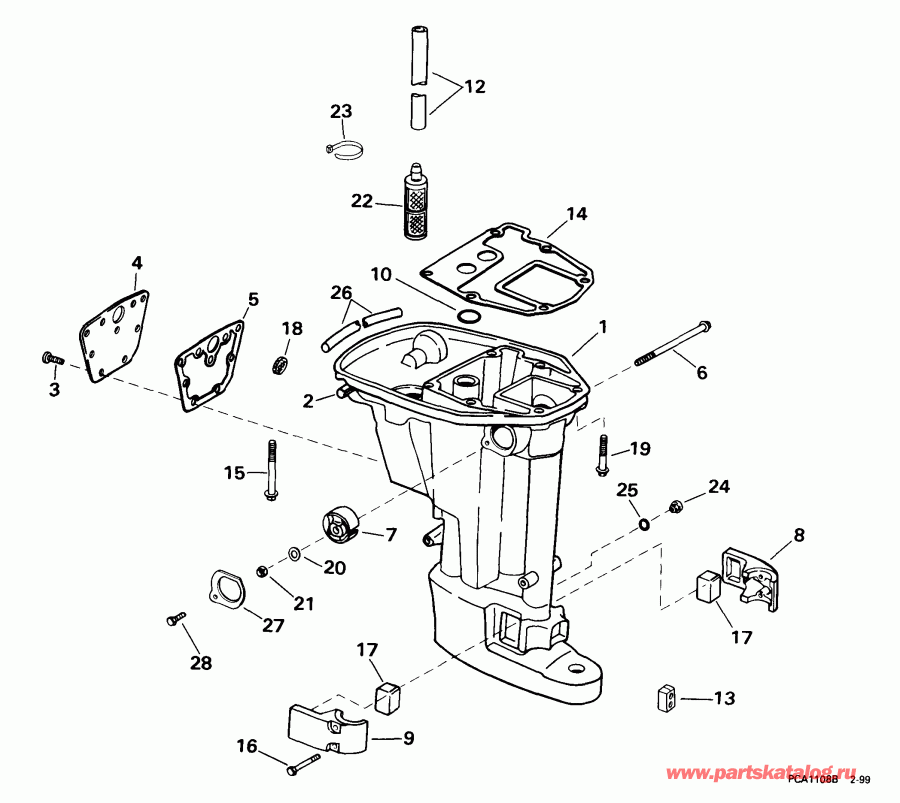  Evinrude E15EL4EEB 1999  - haust ������