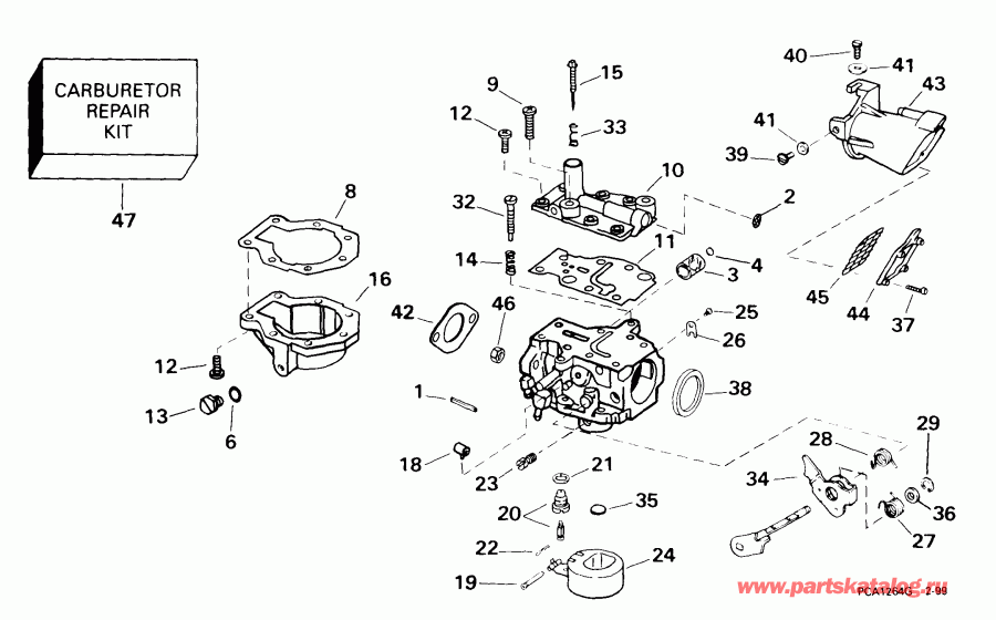 ����� ������� E15RL4EEB 1999  -  9.9 Hp - 9.9 Hp