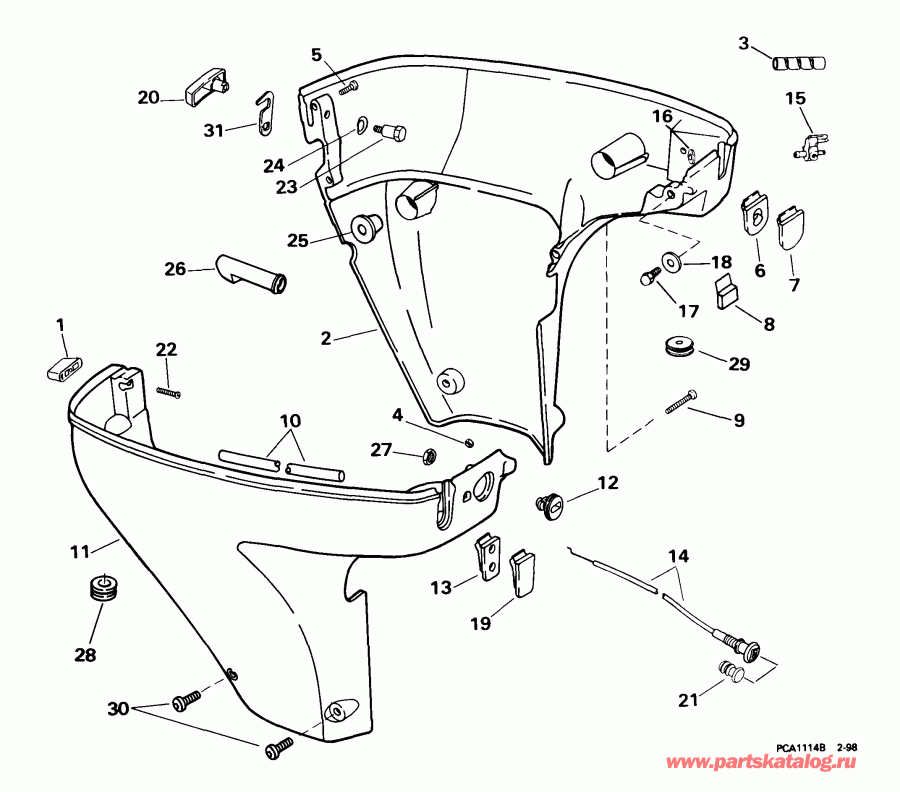 ��������� ����� Evinrude E15RL4EEB 1999  - wer ������ ��������� (�����)