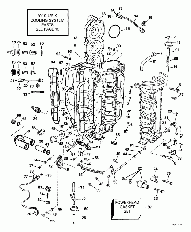 �������� ��������� ����� ������� E175FCXEEC 1999  - linder & Crankcase - linder & ������ ���������