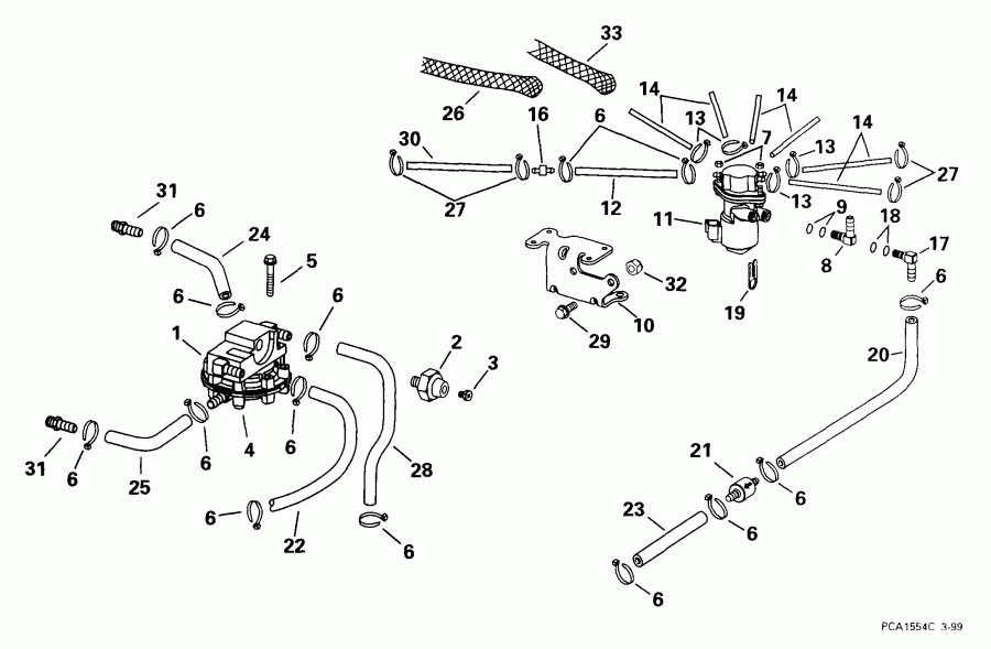 ����� EVINRUDE E175FCXEEC 1999  - l Components / l Components