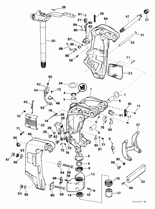   EVINRUDE E175FCXEEN 1999  - dsection - dsection